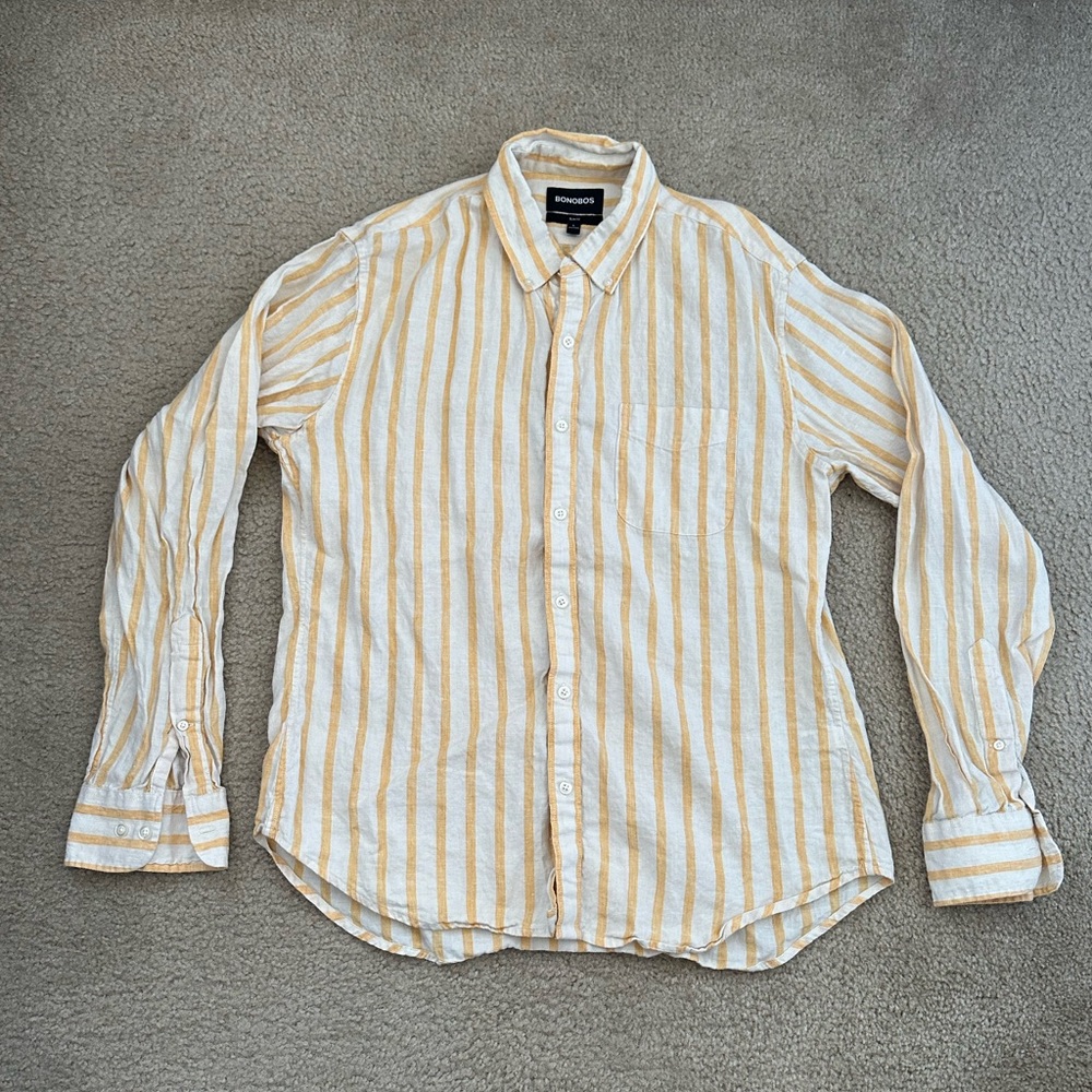 Bonobos Linen Striped Shirt